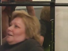 BBW GRANNY FUCKED IN THE GYM