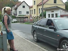 Young dude picks up and bangs lonely granny
