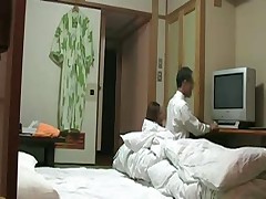 Naughty Japanese Wife Flashes TV Repairman