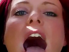 Melissa fuck two cock and swallow cum