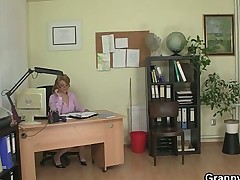 Office lady gives head and gets nailed at the table
