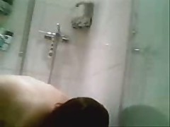Asian mom in the shower 1