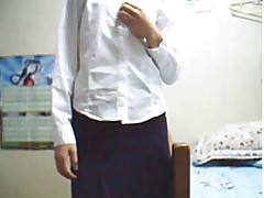 Korean Amateur School Uniform Masturbation