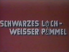 Vintage 70s german - Schwarzes Loch, weisser Pimmel - cc79