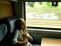 Amateur girl. Train suck and fuck
