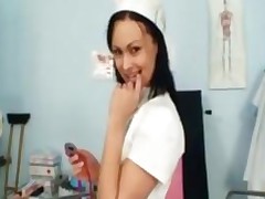Horny Nurse Pavlina Is Dildoing Herself On Gynochairnurse..