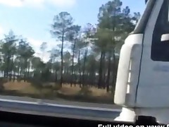 Sophie Fucked In Pantyhose By Truck Drivers