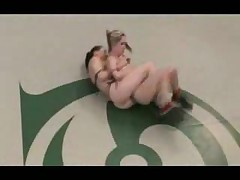 Horny Babes In Lesbian Wrestling