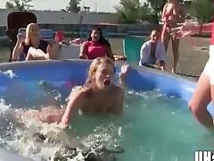 Sorority Hazing Game Of Pool Wrestling And Pussy Munching