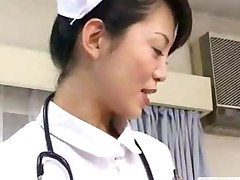 Japan Nurses Examine Patents Anus While Pumping Cock