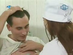 Russian Young Nurse Shows Her Gorgeous Tits To Her Patients