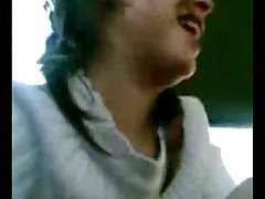 Argentinian girl, sucking in car