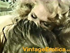 70's Blond gets Anal sexe And a Nice Load in the Mouth