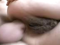 Skinny Aunt Full Hairy Anal Workout