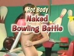 Naked Bowling Battle With Cassia Riley & Vivian Chase!