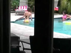 Shawna Hill - Guy Films Trespassing Teens In His Pool And Gets Repayment By One