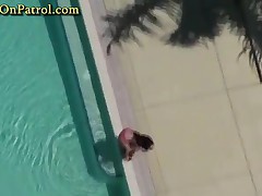 Melina Mason - A Man Spying This Chick From The Pool