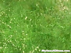 Blond Girl Gets Fucked In The Garden