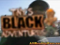 Kim Pleasures - Tinys Black Adventures - Black Babe Deep Throats Huge Dong