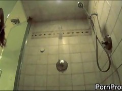Hidden Camera Films Gorgeous Blond Naked In The Shower