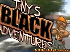 Morning Star - Tinys Black Adventures - Black Babe Swallows Huge Cum Load