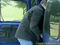 Crazy Old Mom Gets Fucked Hard Sucking A Huge Cock