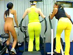 Delicious butts in the gym