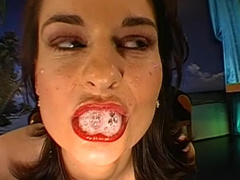 Susi is swallowing giant cum loads