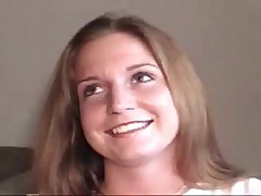 Amateur creampie video of blonde European girl
