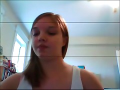 Overweight legal age teenager on cam