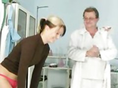 Misa visiting gyno clinic to have pussy speculum examined