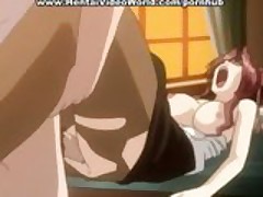 Hentai secretary drilled on the table