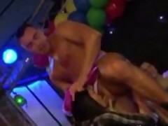 Drunk Babes Eat Cum At Party