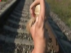 Masturbating On The Railway