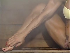 Mature muscle alone in sauna