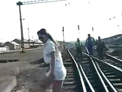 She's Working the Train Tracks by snahbrandy