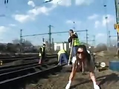 She's Working the Train Tracks by snahbrandy