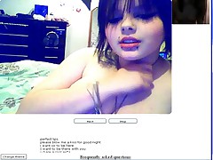 Chatroulette #24 Emo girl big boobs masturbates