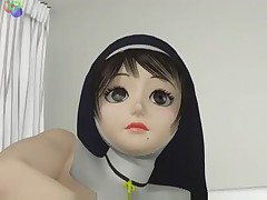Anime Japanese nun