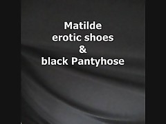 Matilde orgasm in pantyhose black ultrasheer 8D