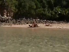 BEACH SEX WITH TWO SEXY CHICKS  - JP SPL
