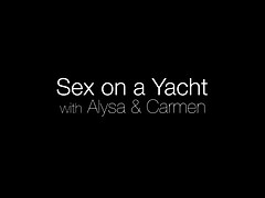 On The Deck Of The Yacht Carmen Fucks Alysa