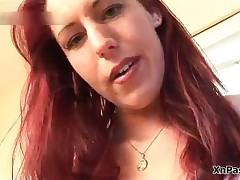 Firm Redhead Chick Loves To Rub Her Tight Pink Pussy Till She Orgasms By XNPass