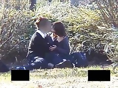 Japanese Babe Fingering Her Pussy Outdoor By His Boyfriend
