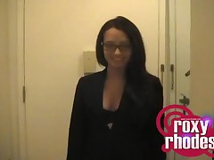 Roxy Rhodes - Teen Amateur Fingers Pussy On Bed After Work