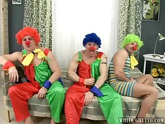 Darina - Depressed Clowns Have This Great Idea To Fuck A Blonde MILF!