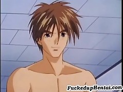 Busty Hentai Girl Blows Cock Before Getting Her Pussy Fucked