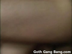 Roxie - Nasty Goth Chick Gangbang