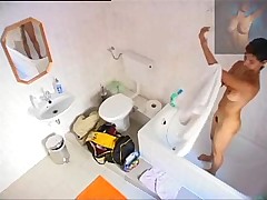 Teen Changing For And After Shower